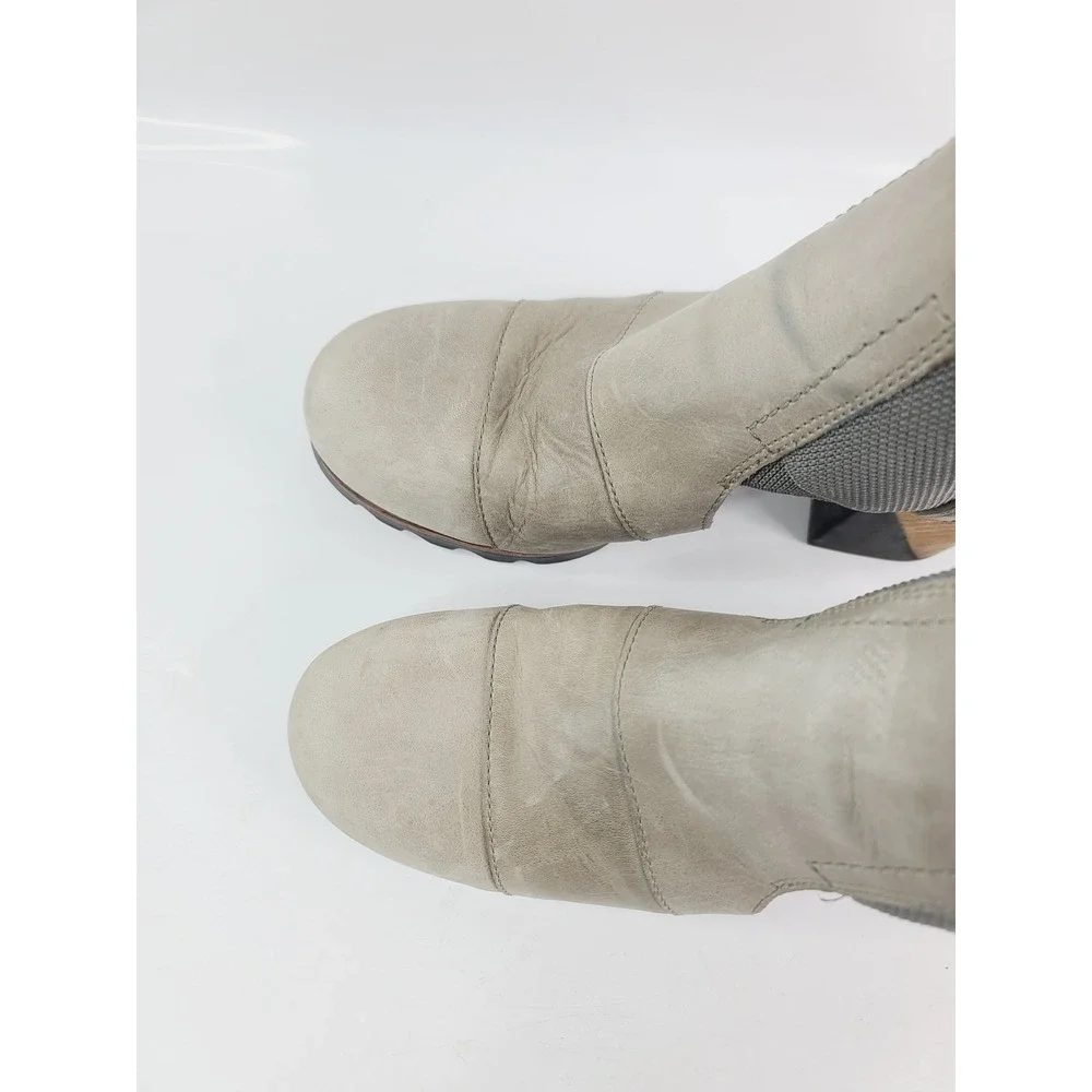Sorel Women's Geometric Heel Ankle boots Beige‎ Size 8.5